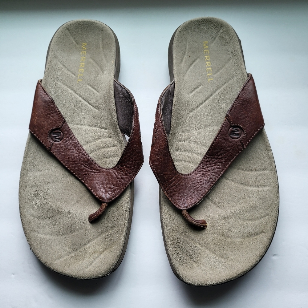 Merrell Kelso Chill Leather Thong Flip Flop Men's 10